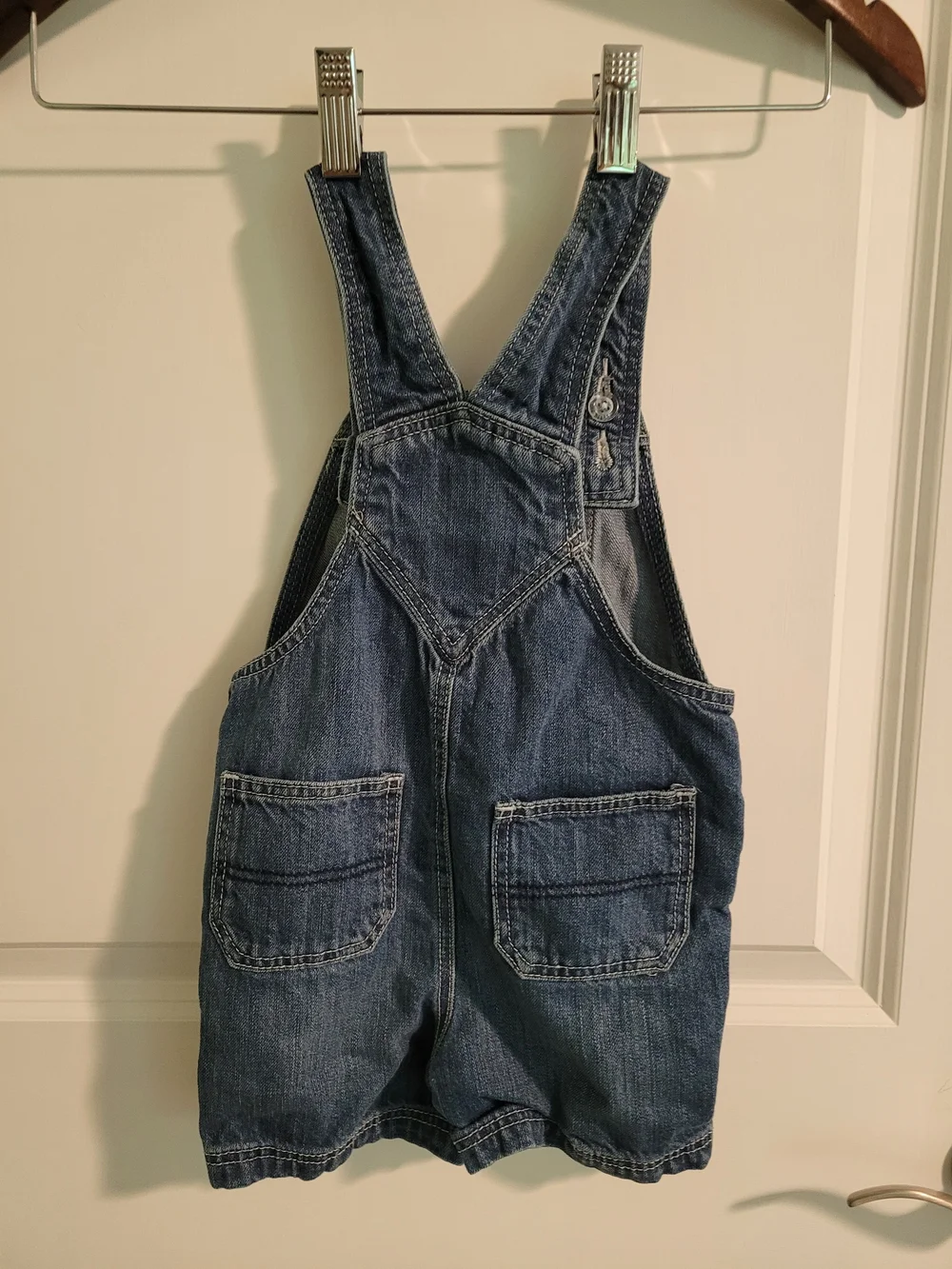 Toddler Old Navy Denim Short Overalls - Blue